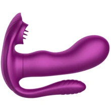 Вібратор з анальним та кліторальним стимулятором BOSS of TOYS Tongue Triple Stimulator Purple (BS561001-2): Для кого Для жінок