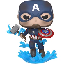 Игровая фигурка FUNKO POP! cерии "Мстители: Финал" - КАПИТАН АМЕРИКА С МЬЁЛЬНИРОМ: Тип Персонаж мультфильма, фильма