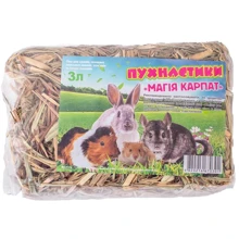 Сено для грызунов Пухнастики Магия Карпат 3 л: Вид Корм