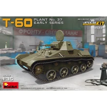 Сборная модель MiniArt Советский легкий танк Т-60 завода №37, ранних выпусков с интерьером (MA35224): Производитель MiniArt