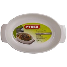 Pyrex SIGNATURE 25x18 см /для запекания/овальн/керам/серый (SG25OR4): Крышка Нет