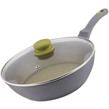 Сковорода LAMART Olive 28х7.5 см с крышкой (LT1196): Тип сковороды Традиционная