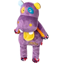 Іграшка для собак GiGwi Plush Бегемот з мотузками та пискавкою текстиль 34 см (2255): Виробник GiGwi