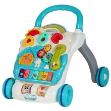 Детские ходунки-каталка Bibi Inn Первые шаги многофункциональные (698-60/61(Turquoise)): Цвет разноцветный