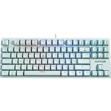 Клавиатура HATOR Rockfall EVO TKL Optical White (HTK-631): Подключение проводное
