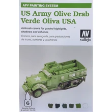 Набір фарб Vallejo "AFV Army olive drab", 6 шт.: Виробник Vallejo