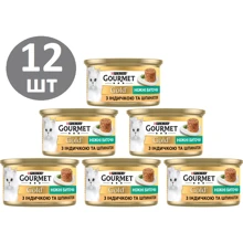 Влажный корм GOURMET Gold "Нежные биточки" для взрослых кошек с индейкой и шпинатом 12х85 г (7613035442245): Тип Влажный корм