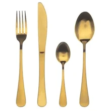 Набір столових приладів Bergner Munich gold matt 24 предмети (BG-5134-GD): Найменування Набор столовых приборов