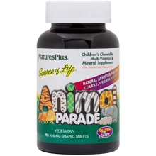 Nature's Plus, Source of Life, Animal Parade, Children's Chewable Supplement, Assorted Flavor, 90 Animal-Shaped Tablets (NTP29980): Тип Мультивитамины