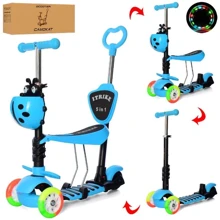 Самокат 5в1 iTrike Maxi JR 3-026-C-BL (blue): Кількість коліс 3
