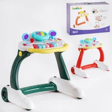 Игровой центр-ходунки, 2 цвета, свет, мелодии, звуки животных (807): Производитель Noname