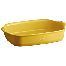 Форма для выпечки Emile Henry Ovenware 2.7 л 36х23 см керамическая желтая (909652): Крышка Нет