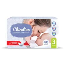 Chicolino підгузники дитячі 3 (4-9кг) 40шт MEDIUM: Тип Підгузки