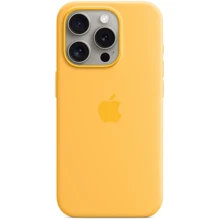 Чехол для iPhone Apple Silicone Case with MagSafe Sunshine (MWNK3) for iPhone 15 Pro: Цвет желтый