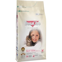 Сухой корм для котят BonaCibo Kitten с мясом курицы, анчоусами и рисом 1.5 кг (BC406083): Тип Сухой корм