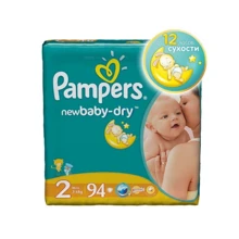 PAMPERS New Baby-Dry Mini (3-6 кг) ДжамбоУпак 94 шт.: undefined undefined