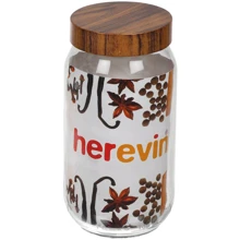 Емкость для хранения Банка HEREVIN WOODY 1 л (231377-000): Тип Банка