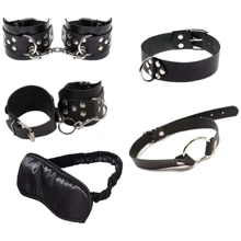 Бондажний набір sLash BDSM Leather Set Black: Виробник sLash
