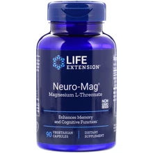 Life Extension Neuro-Mag, Magnesium L-Threonate, 90 Vegetarian Capsules (LEX16039): Тип Магний