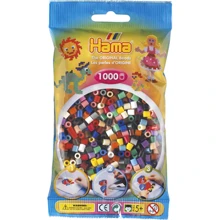 Термомозаика HAMA Набор цветных бусин MIDI 5+, 1000 шт, 22 цвета (207-67): Производитель HAMA