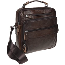 Чоловіча сумка планшет Borsa Leather коричнева (K15112-brown): Стать Чоловік