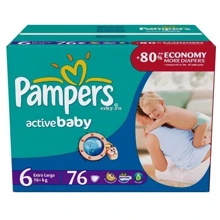 PAMPERS Active Baby Extra Large (16+ кг) 76 шт: undefined undefined