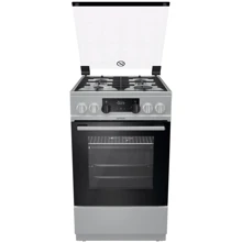 Плита комбинированная Gorenje MEKS514X: Тип варочной поверхности газовая