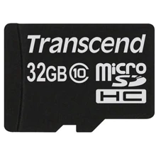 Карта пам'яті Transcend 32GB microSDHC Class 10 (TS32GUSDC10): Тип карти MicroSDHC