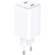 Зарядний пристрій Sandberg Wall Charger 2xUSB-C 65W White (441-56): Тип мережеве