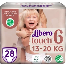 Підгузки Libero Touch Pants Розмір 6 (13-20 кг) 28 шт (7322541739670): Тип Подгузники-трусики