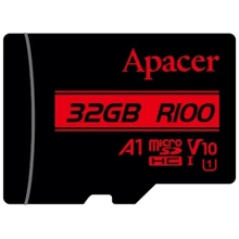 Карта пам'яті Apacer 32GB microSDHC Class 10 UHS-I U1 V10 A1 (AP32GMCSH10UB-RA): Тип карти MicroSDHC
