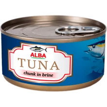 Тунец Alba Food целый в собственном соку 150 г (8852111028020): Вес нетто 150 г