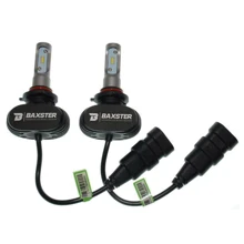 LED лампа Baxster S1 HB3 (9005) 5000K 4000Lm (2 шт): Головной свет Противотуманная, Дальний свет, Ближний свет