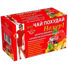 Чай Наш Чай Фіточай Похудай №1 з ароматом Екзотичні фрукти 3х25 шт (4820183250124): undefined undefined