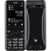 Мобильный телефон 2E E240 POWER Black (UA UCRF): Дисплей 2.4", TN, 240х320 (QVGA), 262000 цветов, 3D поликарбонатная панель