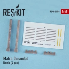 Набор вооружений RESKIT Бетонобойная авиационная бомба Matra Durandal, 4 шт. RS48-0050: Производитель RESKIT