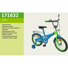 Велосипед 2-х коліс 16 "DT Light Blue-Lime (+171632): Діаметр коліс, дюймів 16