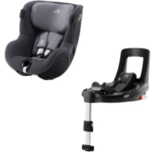 Автокресло BRITAX-ROMER DUALFIX iSENSE Midnight Grey с платформой FLEX BASE: Группа 0+/1
