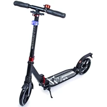 Самокат двухколесный Scale Sports SS-07. Black. Led-фонарик!: Количество колес 2