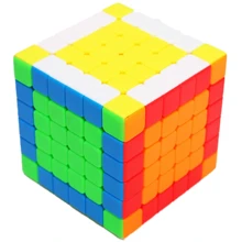 YJ YuShi 6х6 V2M color Кубик 6х6 без наклеек магнитный: Вид Кубик Рубика