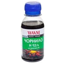 Чернила WWM HP N10/13/14/82 100г Black (H12/B-2): Цвет Black