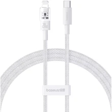 Кабель Baseus Cable USB-C to Lightning Gem Fast-Charging 20W 1m White (P10373001211-00): Тип USB-C - Lightning