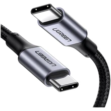 Кабель Ugreen Cable USB-C to USB-C 100W US316 1.5m Space Gray (70428): Тип USB-C - USB-C