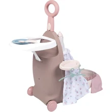 Игровой набор Smoby Toys Baby Nurse Раскладной чемодан 3 в 1 Серо-розовый (220374): Производитель Smoby