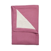 Плед Twins Pastel nude 100х100 см фуксия (1407-TP-27): Тип Плед