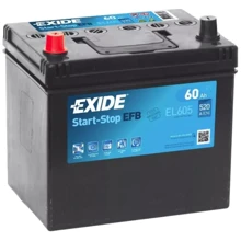 Автомобільний акумулятор Exide EL605 Start-Stop EFB: Ємність, Ач 60