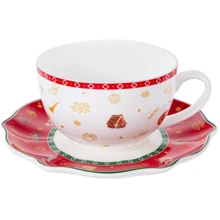 Чайний набір Lefard Christmas delight 2 предмети 250 мл (985-143): Тип Чашка c блюдцем