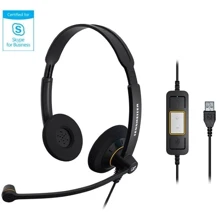 Навушники Sennheiser SC 60 USB ML (1000551): Тип конструкції накладні