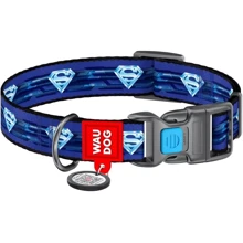 Нашийник для собак WAUDOG Nylon c QR паспортом Супермен 1, S (0015-2013): Виробник WAUDOG