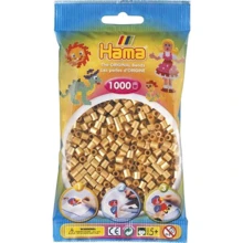 Термомозаика HAMA Набор бусин под золото MIDI 5+, 1000 шт. (207-61): Производитель HAMA
